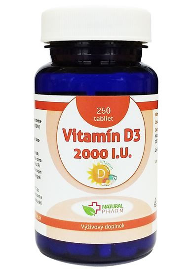 Vitamín D3 2000 I.U. tablety