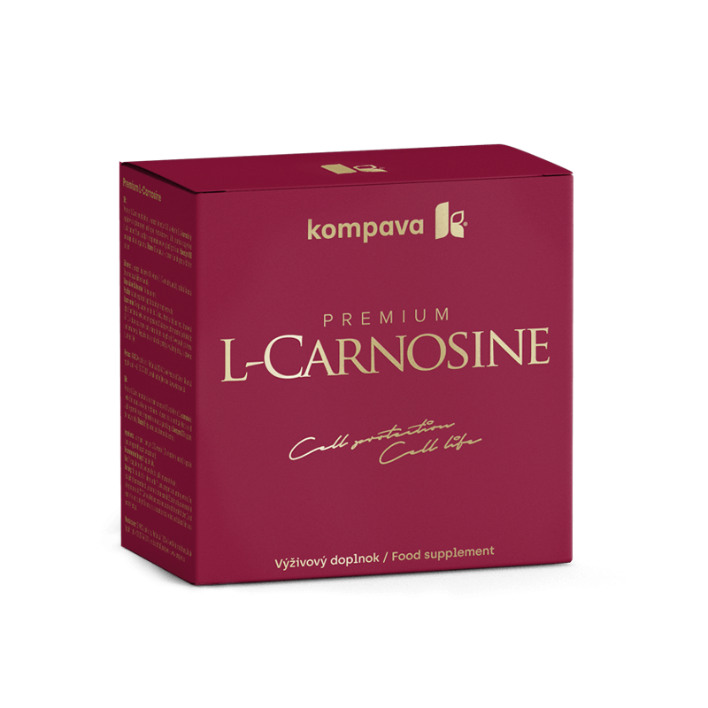 Kompava premium L-carnosine - obnova buniek, Q10, vitamín E