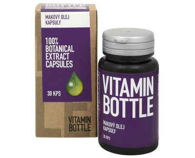 makový olej vitamin bottle 30 kapsúl
