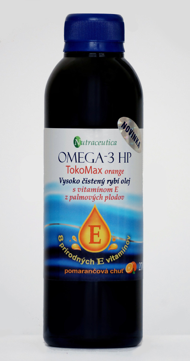 Rybí olej s vitamínom E Omega-3 HP TokoMax orange