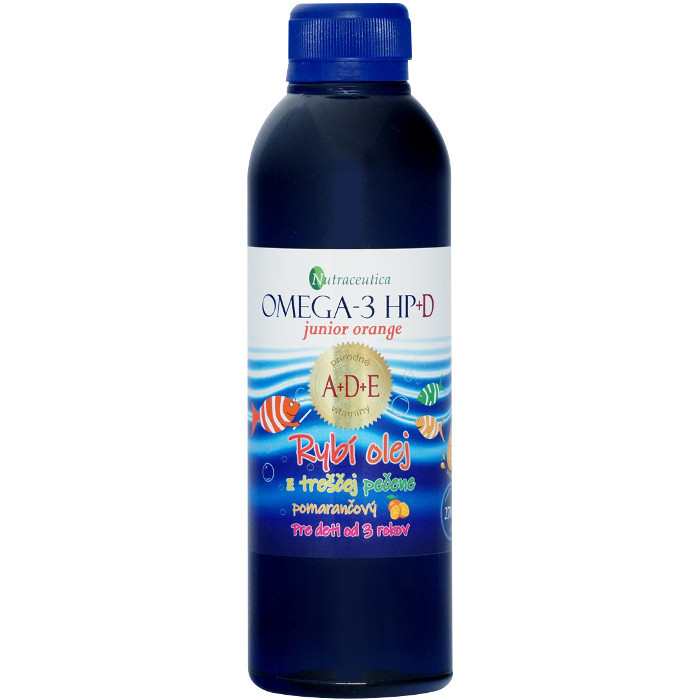 rybí olej z treščej pečene omega-3 HP+D junior orange