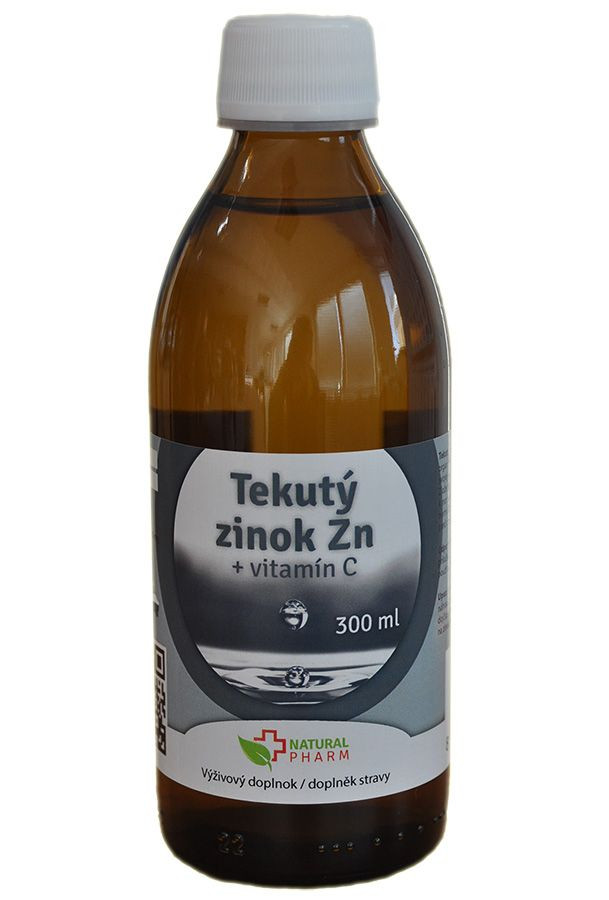 tekutý zinok + vitamín C natural pharm 300 ml