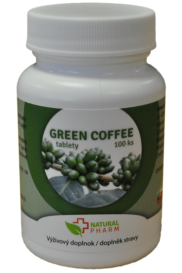 zelená káva natural pharm extrakt 100 tabliet