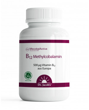 Dr. Jacobs Vitamín B12 Methycobalamin 500 μg 60 tablet	