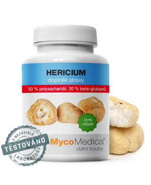MycoMedica Hericium (Korálovec ježovitý) 50% 90 kapslí	
