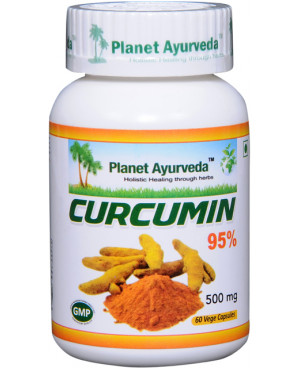 Planet Ayurveda Kurkumin 95% extrakt 7:1 500 mg 60 kapslí	