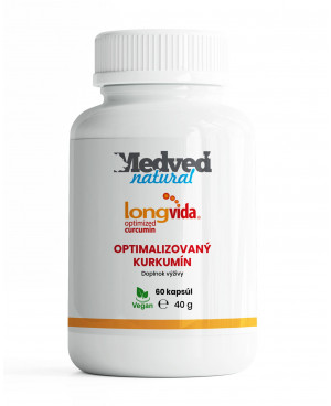 Medveď natural LongVida® optimalizovaný kurkumin 60 kapslí	