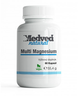 Multi Magnesium Medveď natural 60 kapslí	