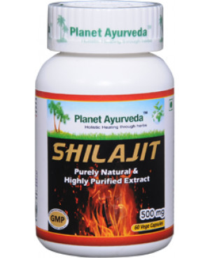 Planet Ayurveda Shilajit MUMIO extrakt 6:1 500 mg 60 kapslí	