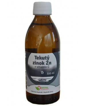Natural Pharm Tekutý zinek Zn + Vitamin C 300 ml	