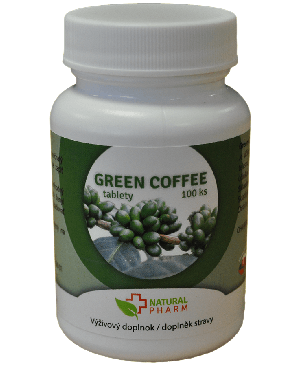 Natural Pharm Zelená káva extrakt 100 a 200 tablet	